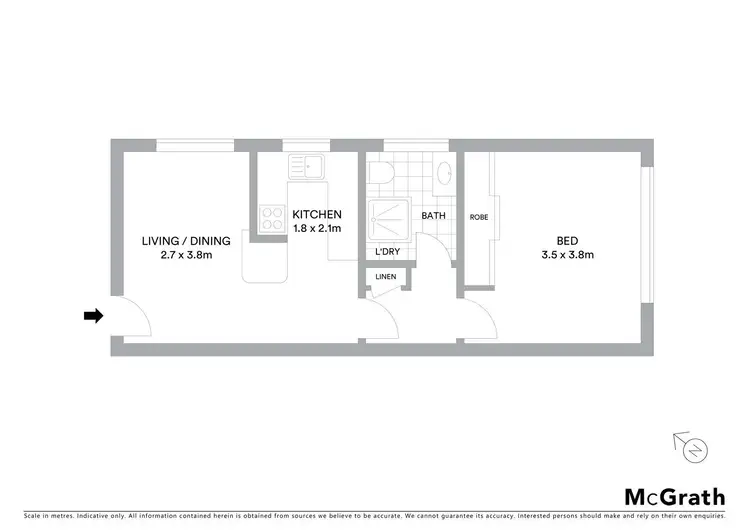 Floorplan of Homely apartment listing, 5/75 Glassop Street, Balmain NSW 2041