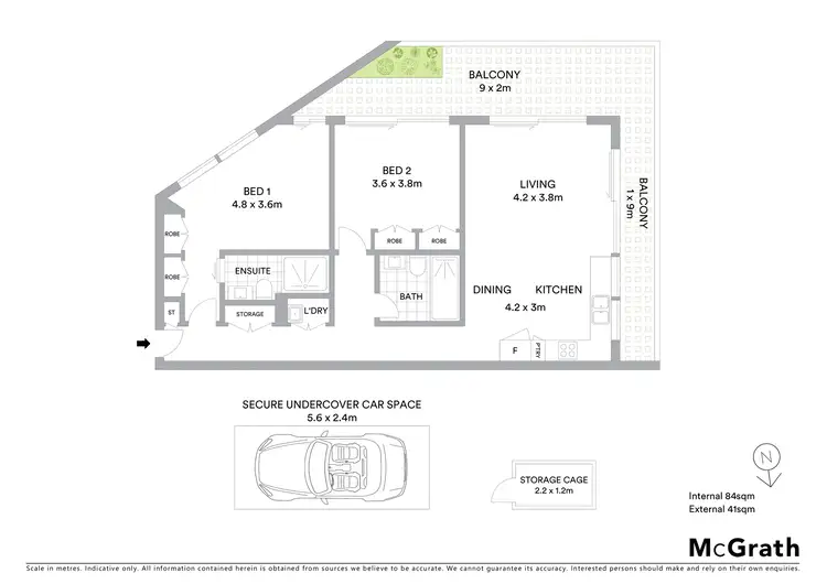 Floorplan of Homely apartment listing, 201/551 Darling Street, Rozelle NSW 2039