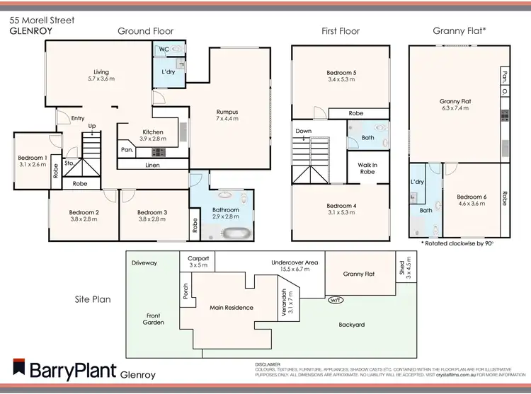 Floorplan of Homely house listing, 55 Morell Street, Glenroy VIC 3046