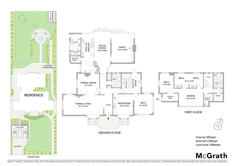 Floorplan of Homely house listing, 44 Powell Street, Killara NSW 2071