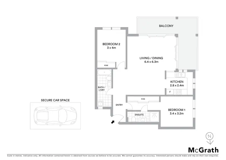 Floorplan of Homely apartment listing, 605/36 Romsey Street, Waitara NSW 2077