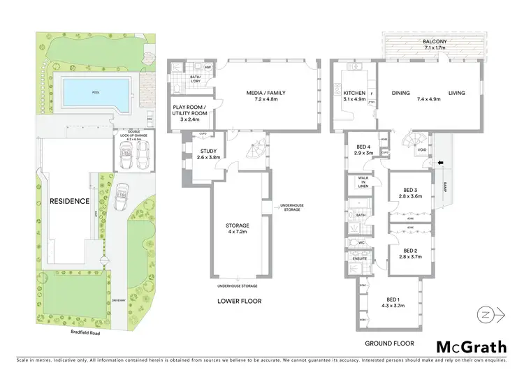 Floorplan of Homely house listing, 117 Bradfield Road, Lindfield NSW 2070