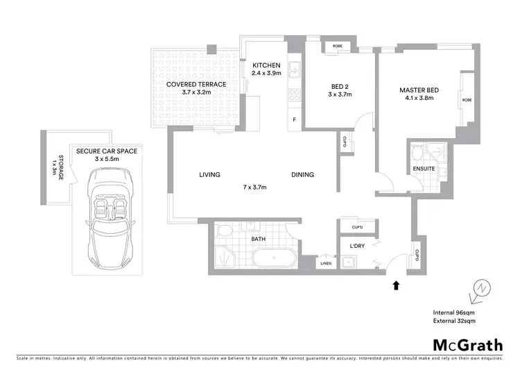Floorplan of Homely apartment listing, 55/10 Drovers Way, Lindfield NSW 2070