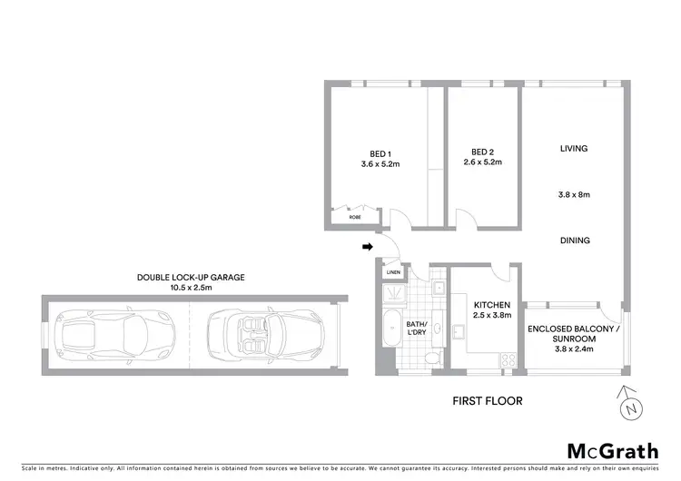 Floorplan of Homely apartment listing, 5/444 Pacific Highway, Lindfield NSW 2070