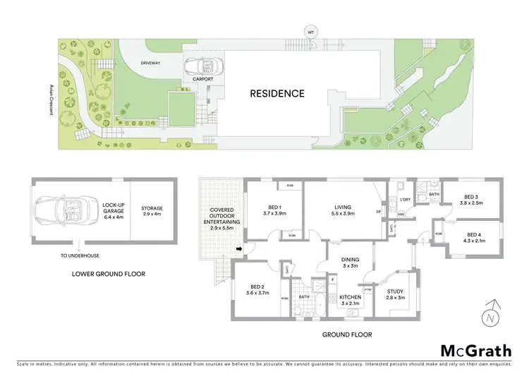 Floorplan of Homely house listing, 9 Avian Crescent, Lane Cove North NSW 2066