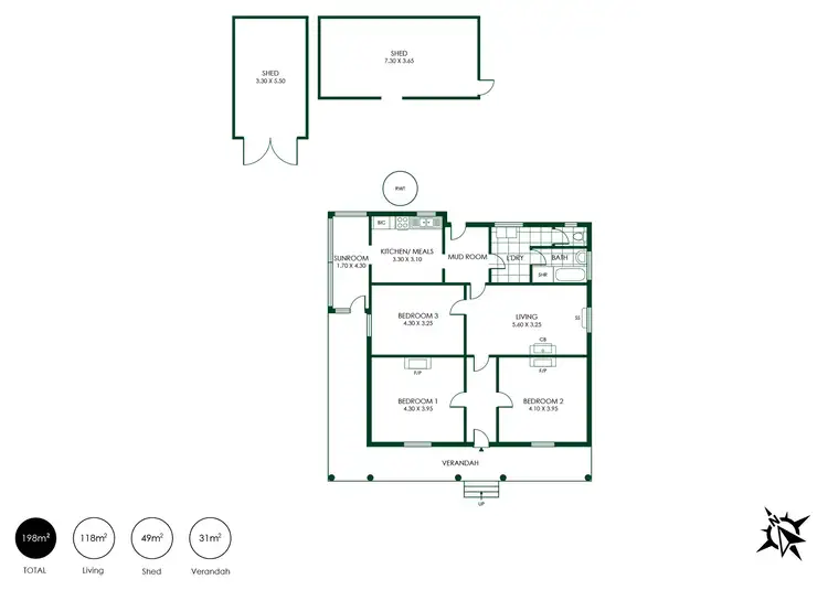 Floorplan of Homely house listing, 9 Woodside Road, Lobethal SA 5241