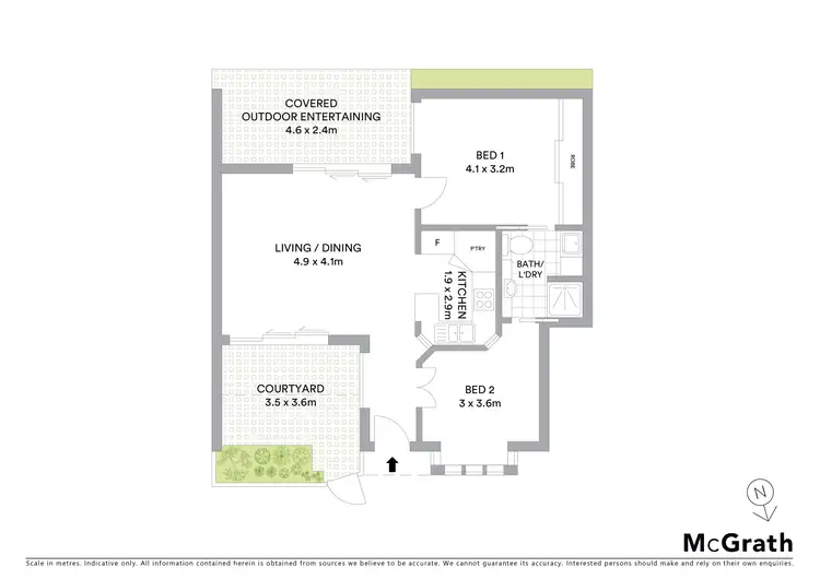 Floorplan of Homely villa listing, 3/192 Chuter Avenue, Sans Souci NSW 2219