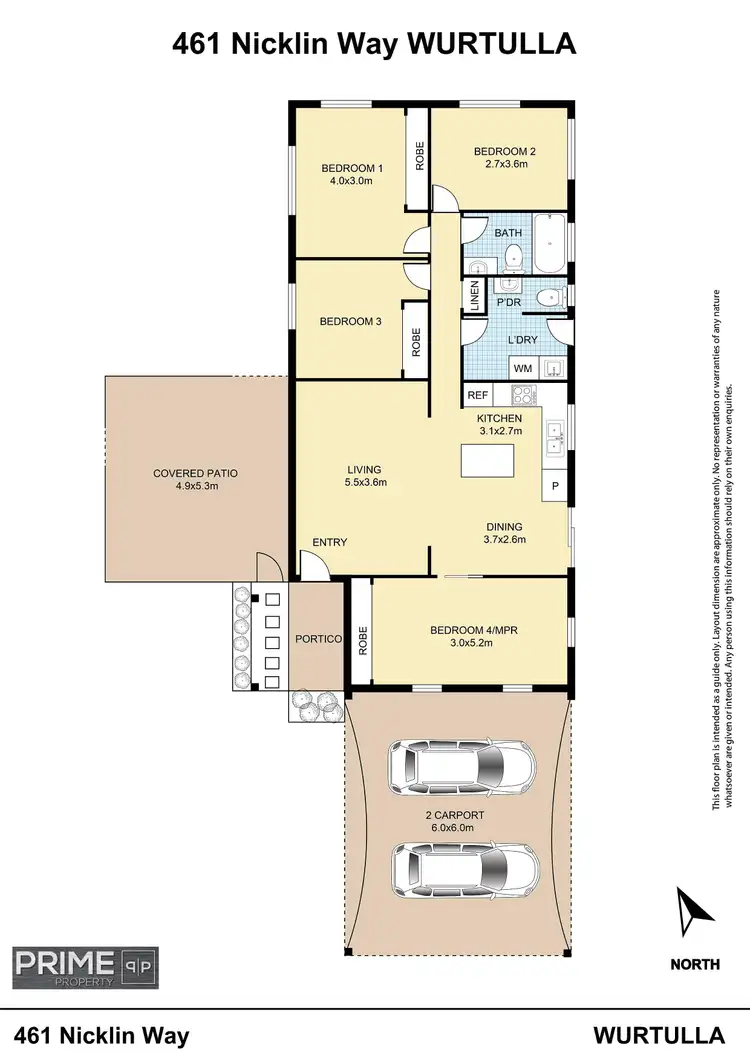 Floorplan of Homely house listing, 461 Nicklin Way, Wurtulla QLD 4575