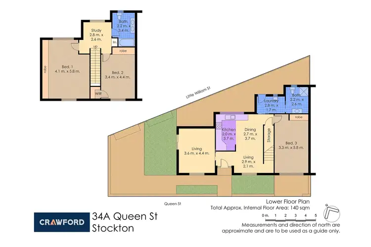 Floorplan of Homely semi-detached listing, 34A Queen Street, Stockton NSW 2295
