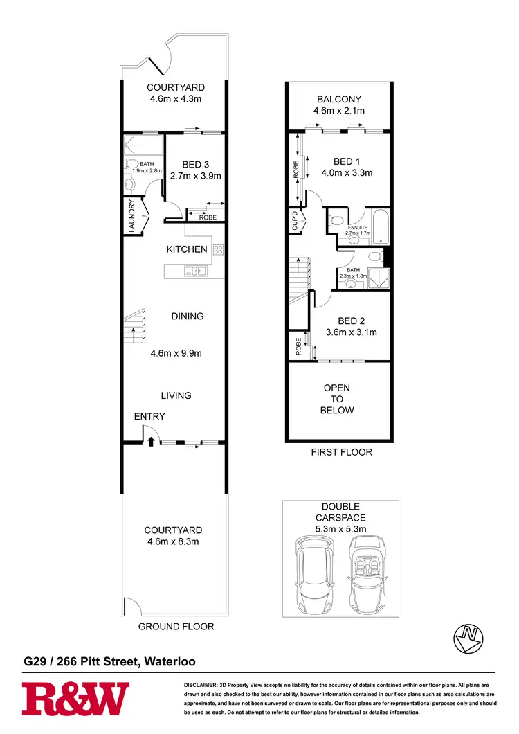 Floorplan of Homely apartment listing, G29/266 Pitt Street, Waterloo NSW 2017