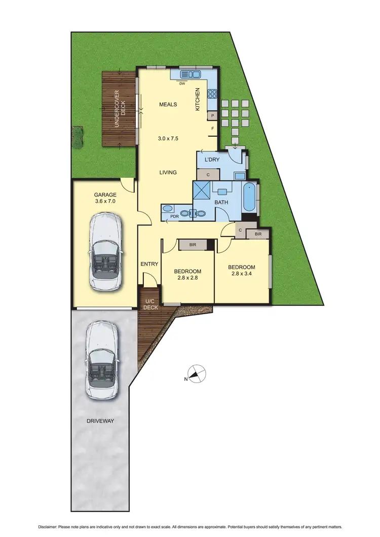 Floorplan of Homely unit listing, 182B Spring Street, Reservoir VIC 3073