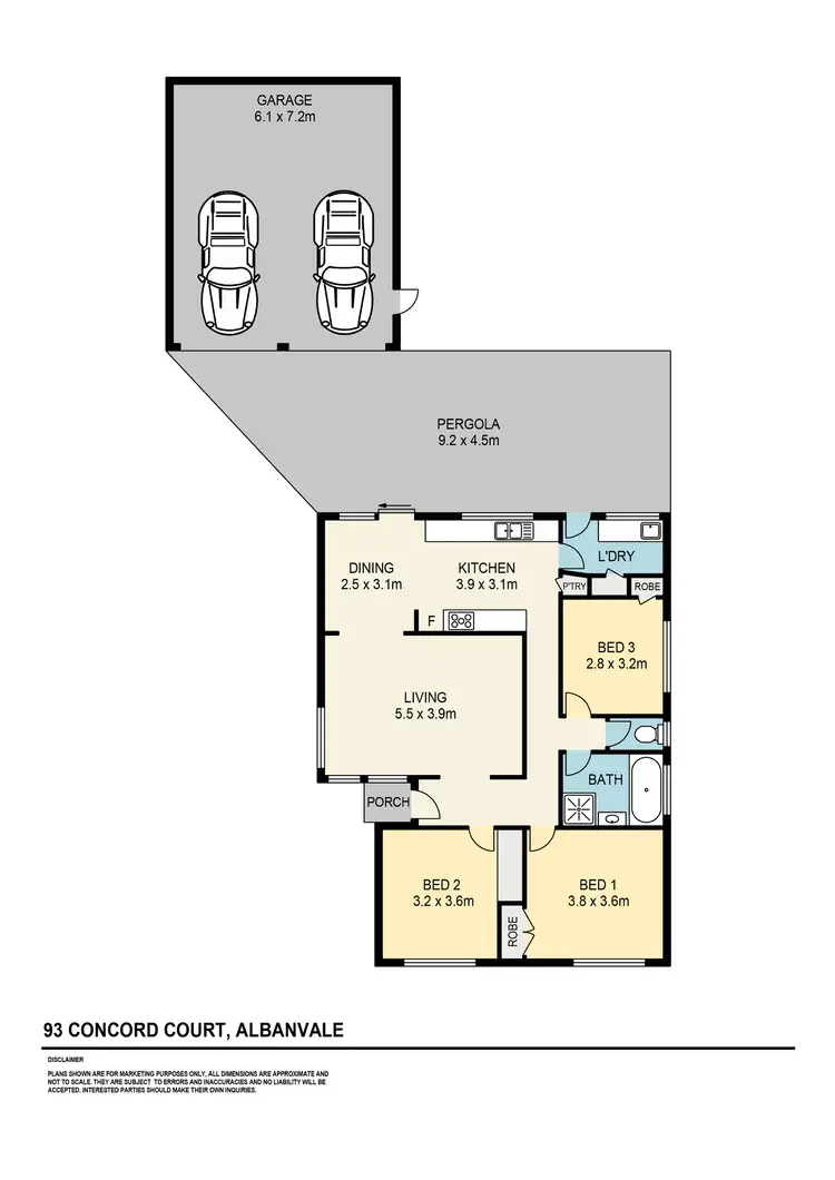Floorplan of Homely house listing, 93 Concord Circuit, Albanvale VIC 3021