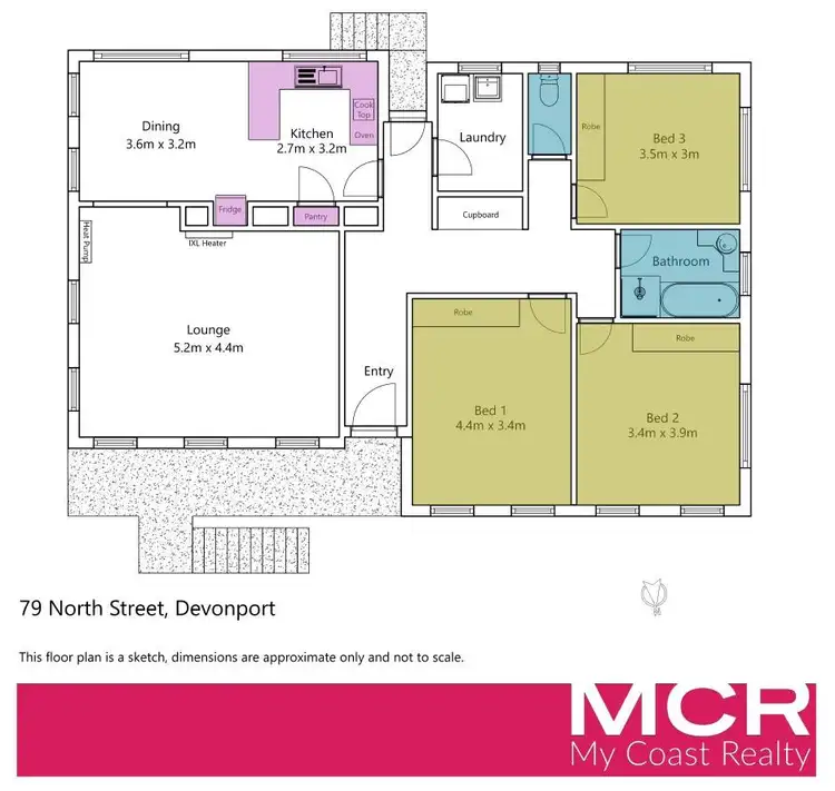 Floorplan of Homely house listing, 79 North Street, Devonport TAS 7310
