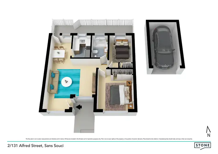 Floorplan of Homely villa listing, 2/131 Alfred Street, Sans Souci NSW 2219
