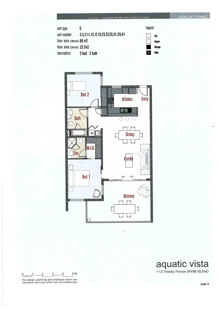 Floorplan of Homely unit listing, 7/52 Bestman Avenue, Bongaree QLD 4507