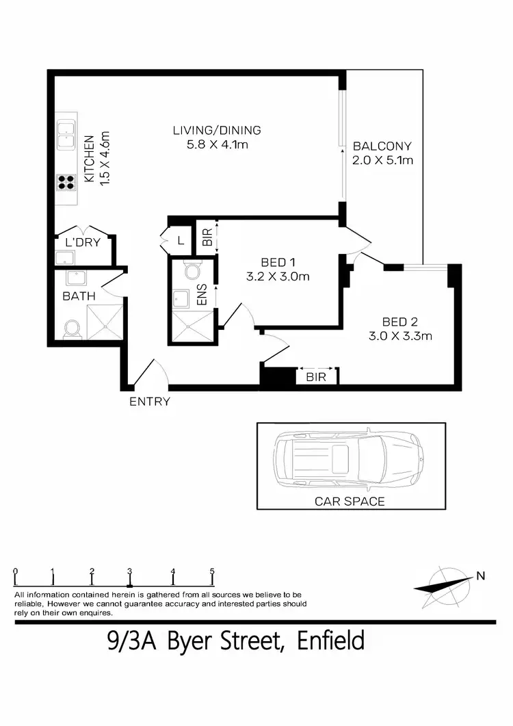Floorplan of Homely apartment listing, 9/3A Byer Street, Enfield NSW 2136
