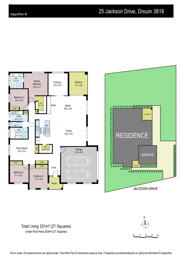Floorplan of Homely house listing, 25 Jackson Drive, Drouin VIC 3818