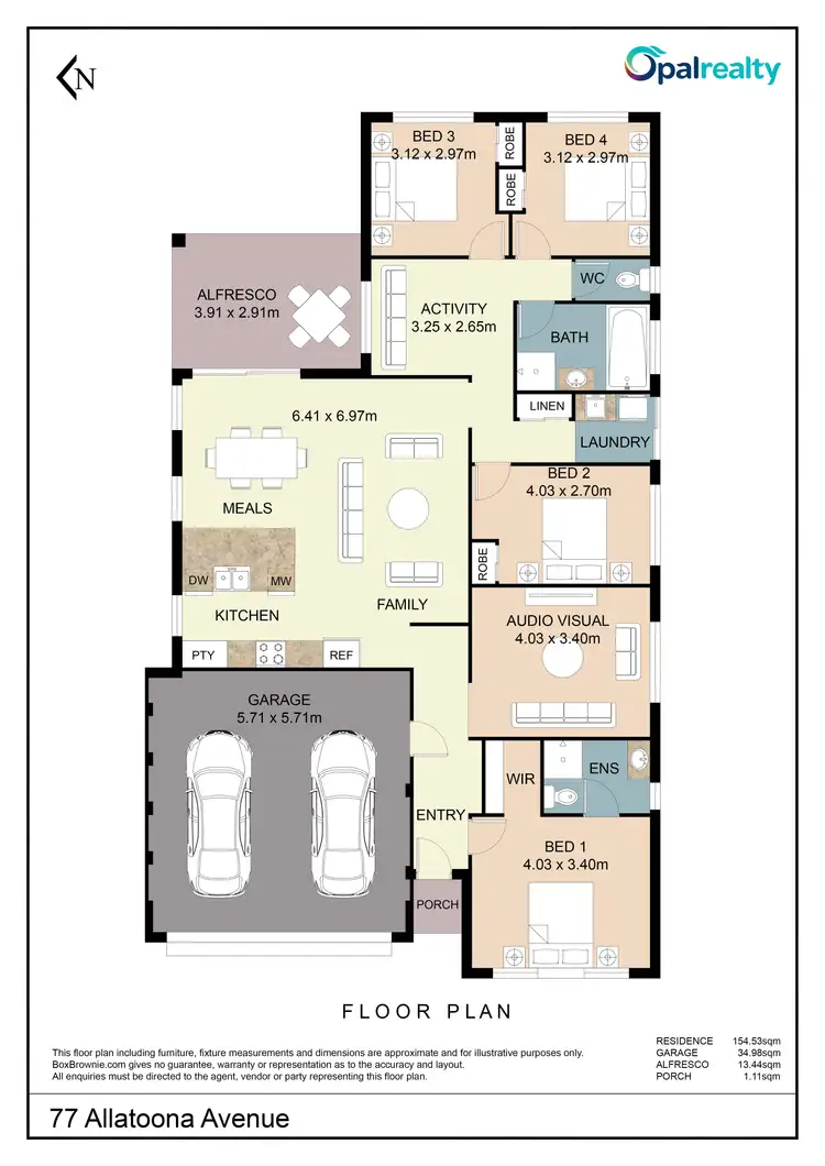 Floorplan of Homely house listing, 77 Allatoona Avenue, Golden Bay WA 6174