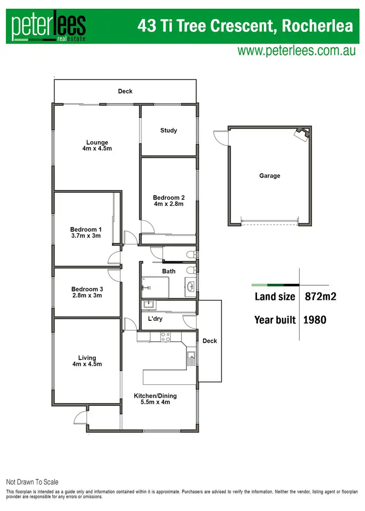 Floorplan of Homely house listing, 43 Ti-Tree Crescent, Rocherlea TAS 7248