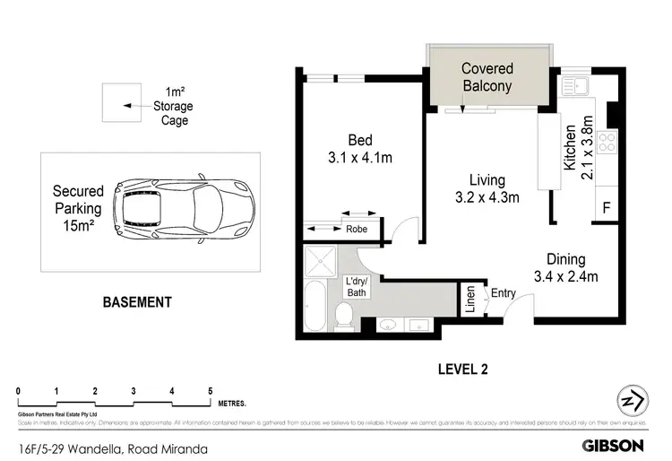 Floorplan of Homely apartment listing, 16F/5-29 Wandella Road, Miranda NSW 2228
