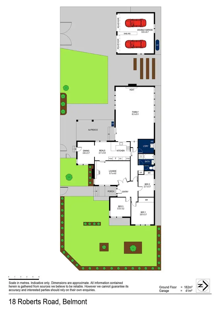 Floorplan of Homely house listing, 18 Roberts Road, Belmont VIC 3216