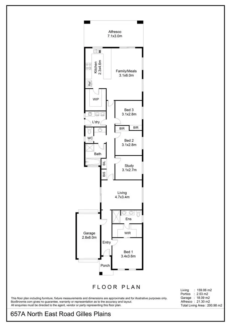 Floorplan of Homely house listing, 657A North East Road, Gilles Plains SA 5086