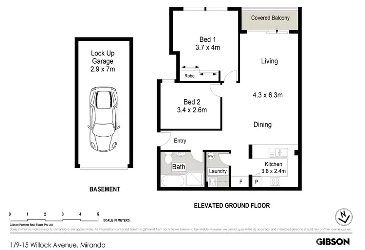 Floorplan of Homely apartment listing, 1/9-15 Willock Avenue, Miranda NSW 2228
