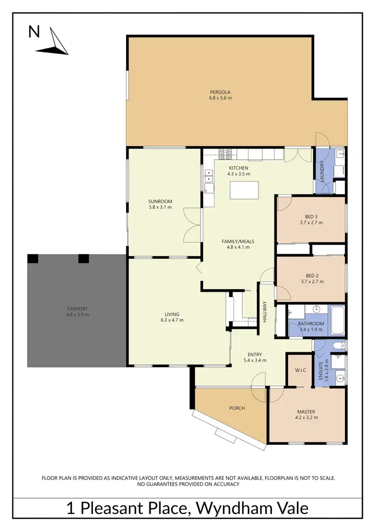 Floorplan of Homely house listing, 1 Pleasant Place, Wyndham Vale VIC 3024