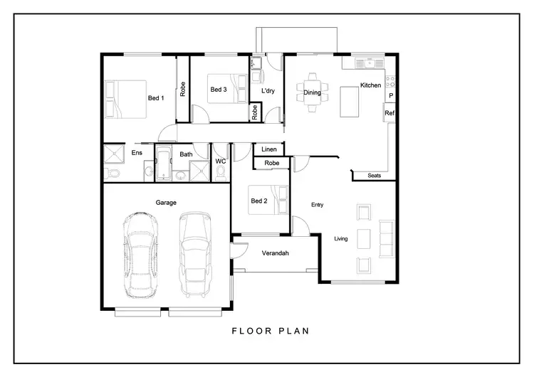 Floorplan of Homely townhouse listing, 38/156 Clive Steele Avenue, Monash ACT 2904