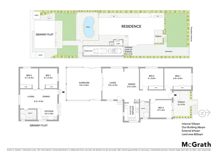 Floorplan of Homely house listing, 190 President Avenue, Miranda NSW 2228