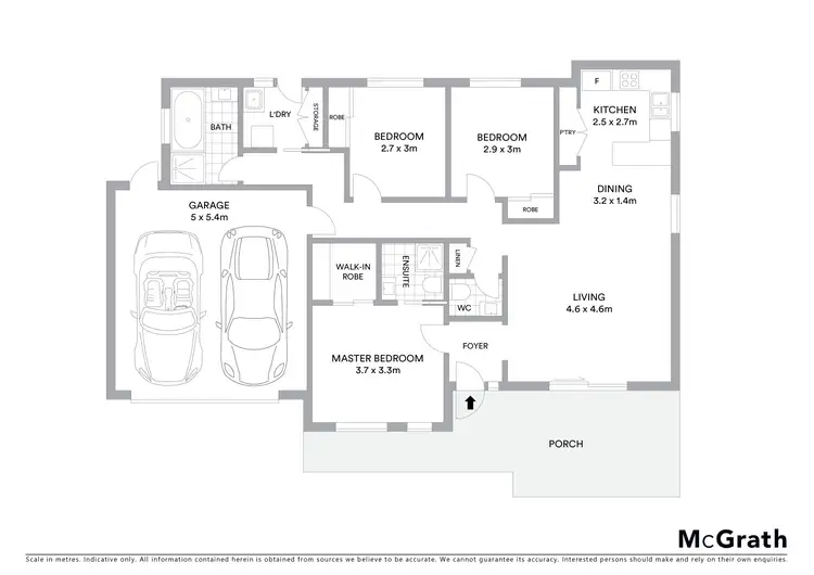 Floorplan of Homely townhouse listing, 23 Brookfields Mews, Lavington NSW 2641