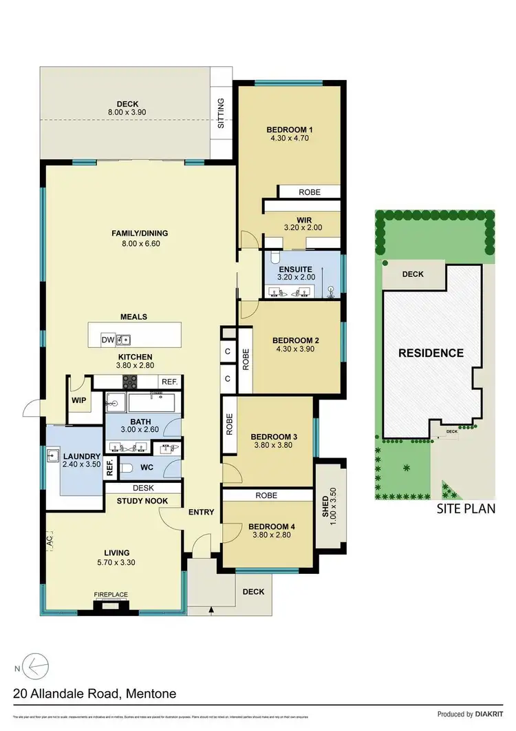 Floorplan of Homely house listing, 20 Allandale Road, Mentone VIC 3194
