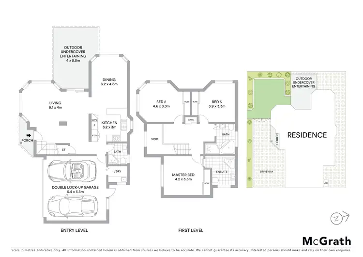 Floorplan of Homely semi-detached listing, 1/14 Glenfarne Street, Bexley NSW 2207