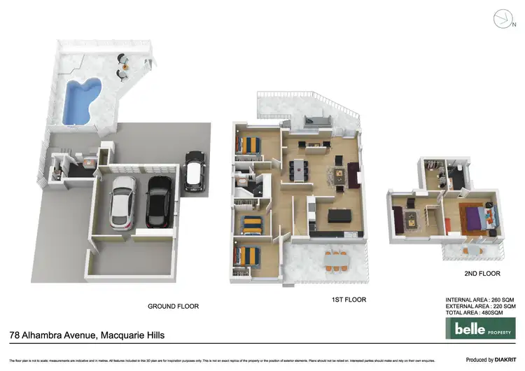 Floorplan of Homely house listing, 78 Alhambra Avenue, Macquarie Hills NSW 2285