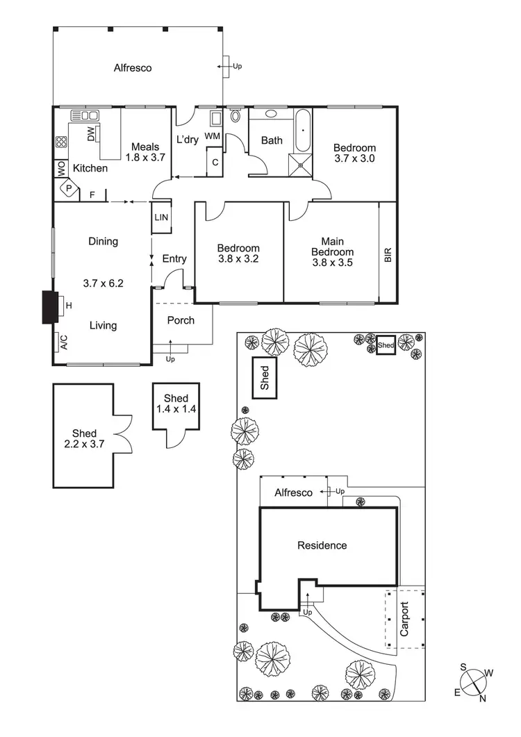 Floorplan of Homely house listing, 4 Wright Avenue, Donvale VIC 3111