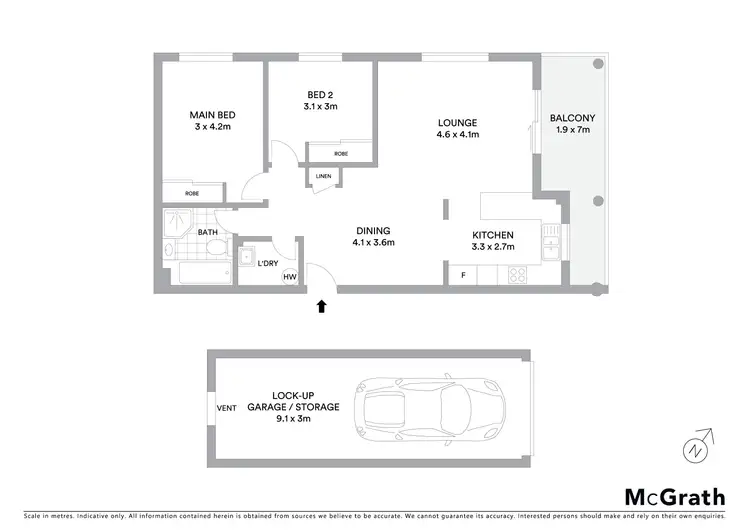 Floorplan of Homely unit listing, 2/13 Oriental Street, Bexley NSW 2207