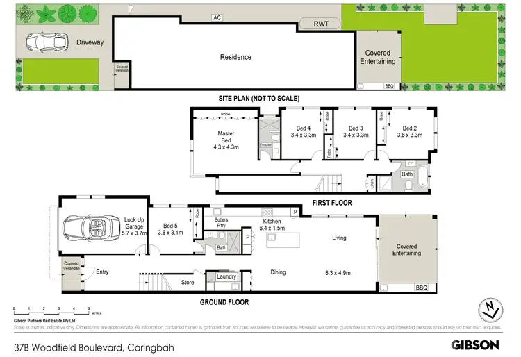 Floorplan of Homely semi-detached listing, 37B Woodfield Boulevard, Caringbah NSW 2229
