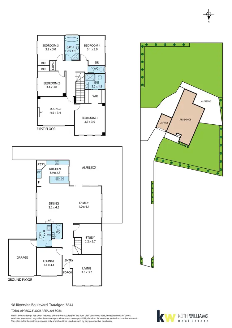 Floorplan of Homely house listing, 58 Riverslea Boulevard, Traralgon VIC 3844