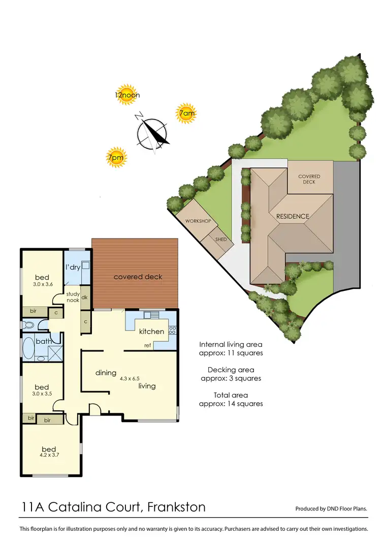 Floorplan of Homely house listing, 11A Catalina Court, Frankston VIC 3199
