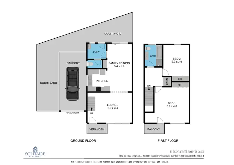 Floorplan of Homely townhouse listing, 3/4 Chapel Street, Plympton SA 5038