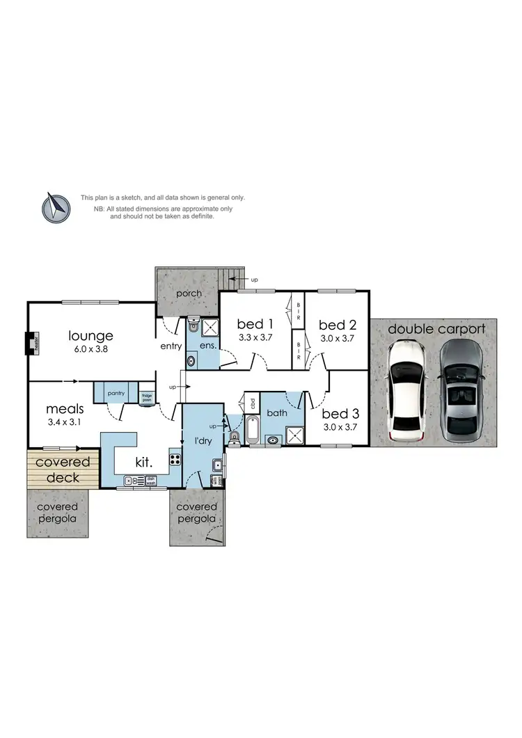 Floorplan of Homely house listing, 13-15 Houghton Road, Warrandyte VIC 3113