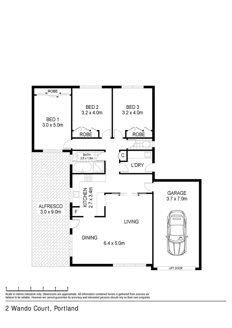 Floorplan of Homely house listing, 2 Wando Court, Portland VIC 3305