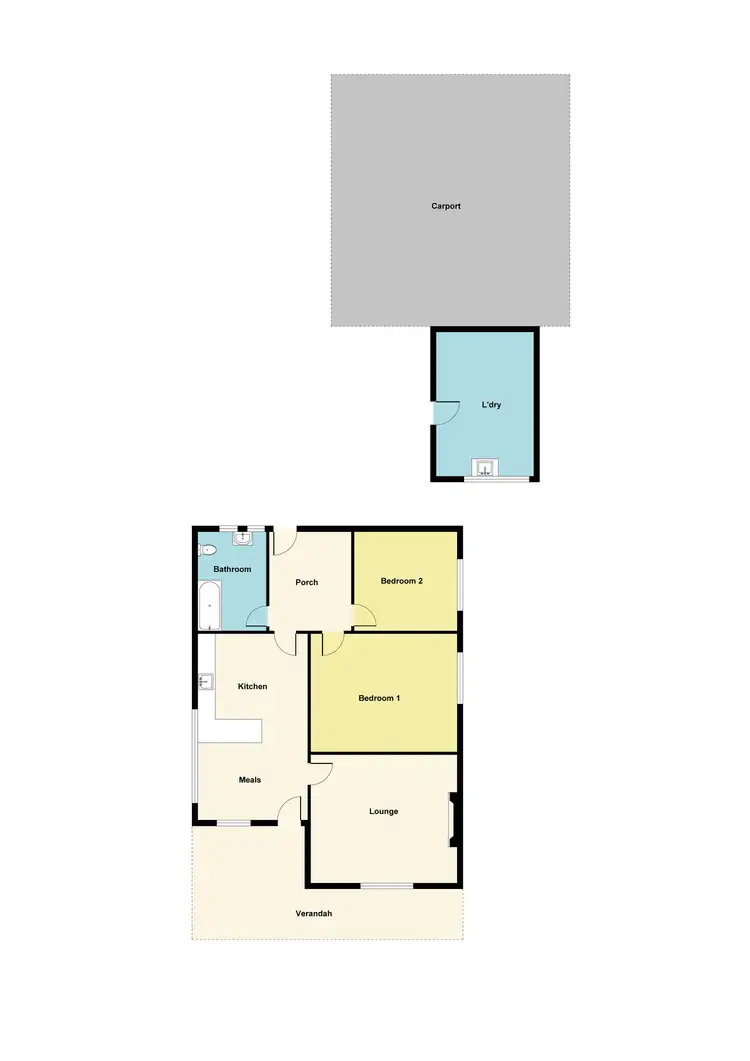 Floorplan of Homely house listing, 34 Bennett Street, Canadian VIC 3350