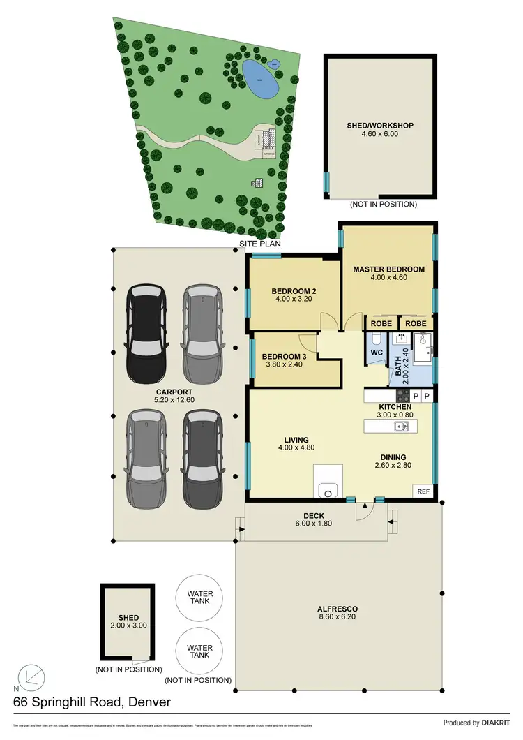 Floorplan of Homely house listing, 66 Springhill Road, Denver VIC 3461