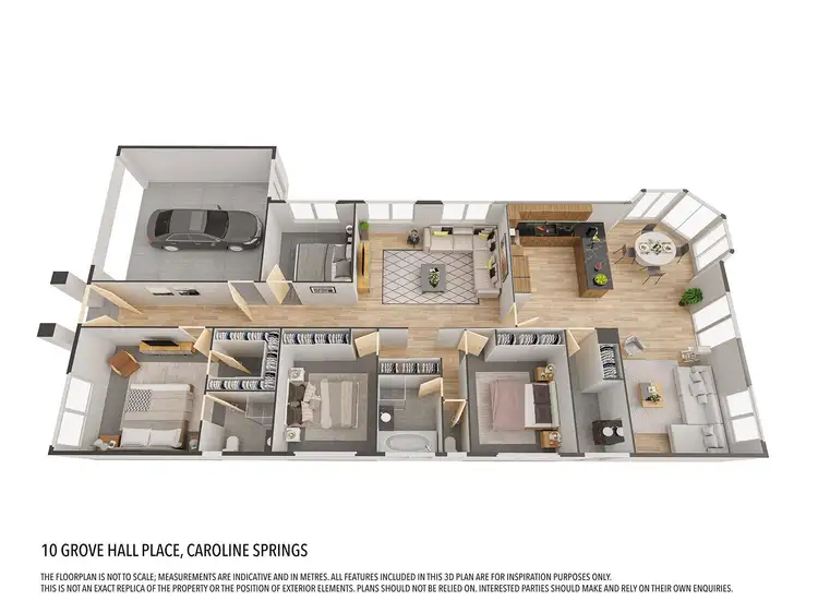 Floorplan of Homely house listing, 10 Grove Hall Place, Caroline Springs VIC 3023