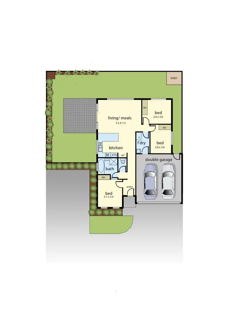 Floorplan of Homely unit listing, 3/5 Melissa Way, Pakenham VIC 3810