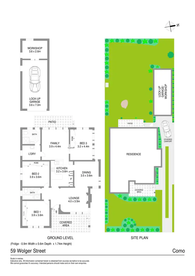 Floorplan of Homely house listing, 59 Wolger Street, Como NSW 2226