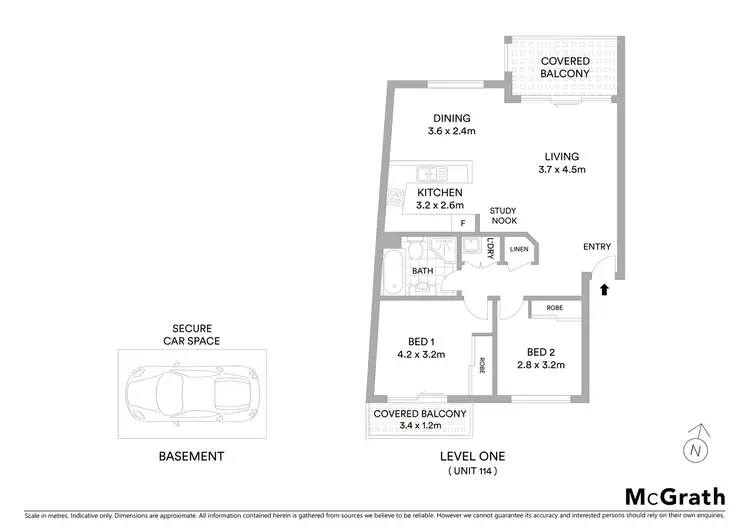Floorplan of Homely apartment listing, 114/6 Nile Close, Marsfield NSW 2122