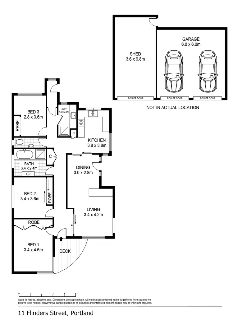 Floorplan of Homely house listing, 11 Flinders Street, Portland VIC 3305