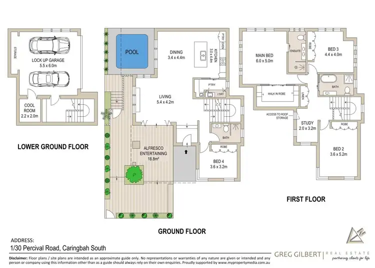 Floorplan of Homely townhouse listing, 1/30 Percival Road, Caringbah South NSW 2229